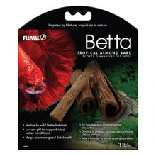 Load image into Gallery viewer, Fluval Betta Tropical Almond Bark, 3-Pack
