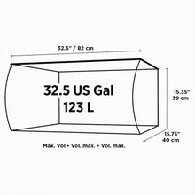 Load image into Gallery viewer, Fluval Flex Saltwater Aquarium Kit, 32.5 US Gal / 123 L, Black - IN-STORE PICKUP ONLY