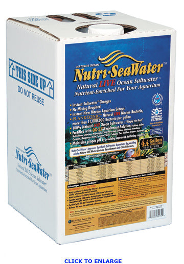 Nature's Ocean Nutri-SeaWater® Aquarium Saltwater - 4.4 Gallon - IN STORE PICK UP ONLY