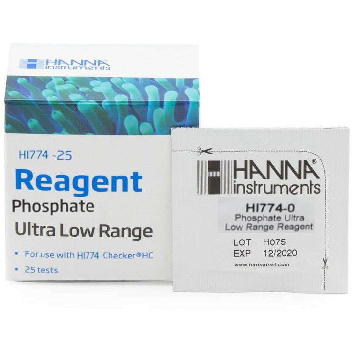 Hanna Instruments 774-25 Phosphate Ultra Low Range Checker® HC Reagents (25 Tests)