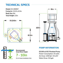 Load image into Gallery viewer, IceCap K3-200INT In-Sump Protein Skimmer