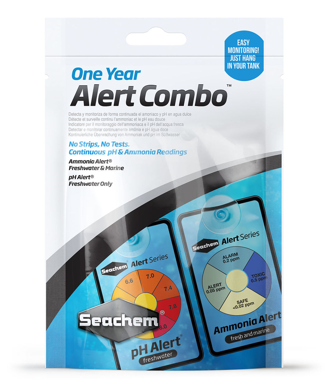 Seachem - One Year Alert Combo Ammonia/pH