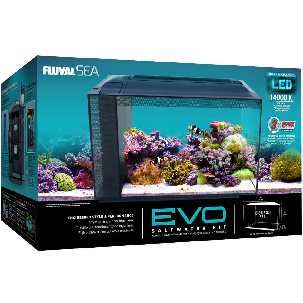 Fluval Evo Aquarium Kit, 13.5 US Gal (52 L), Black - IN-STORE PICKUP ONLY