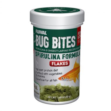Fluval Bug Bites Spirulina Flakes, 45 g (1.58 oz)
