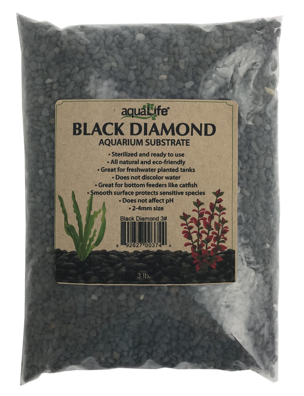 AquaLife Black Diamond Substrate - 3lbs